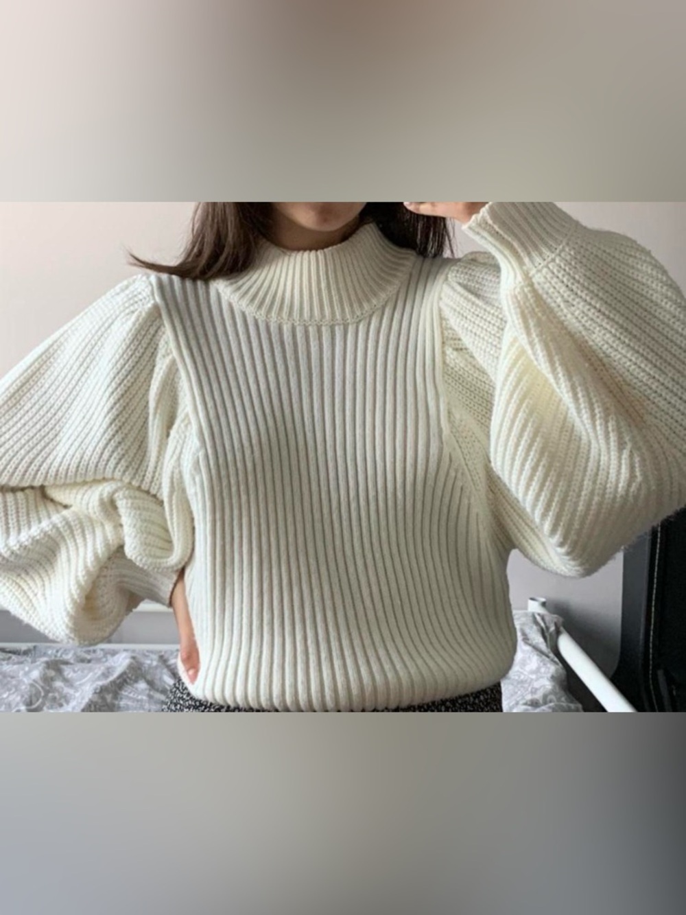 ASOS Knit Sweater With Bell Sleeves